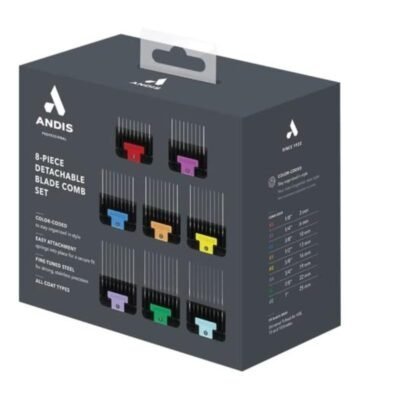 Peinetas Metálicas de Acero de 8 Piezas de fijación segura | Andis